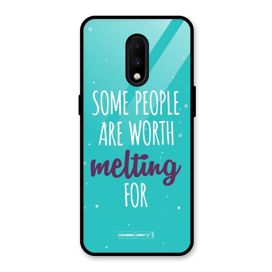 Worth Melting For Glass Back Case for OnePlus 7