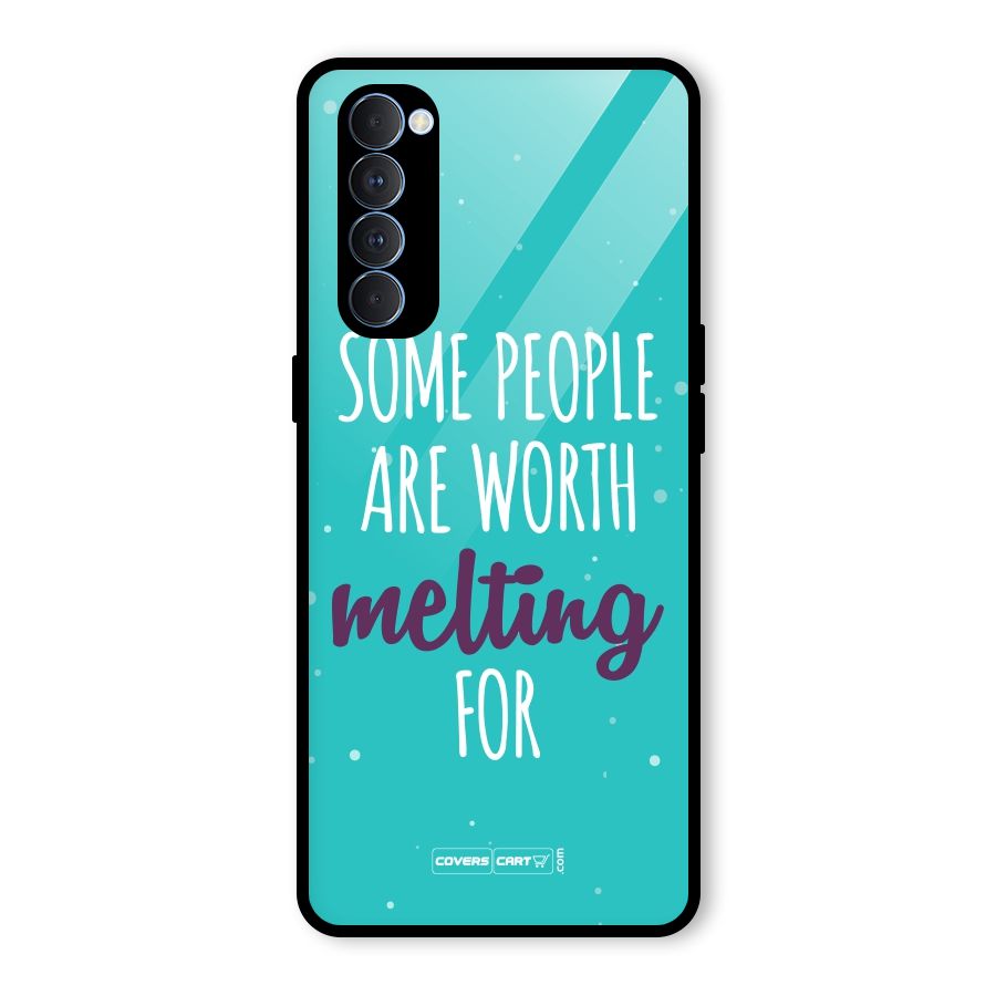 Worth Melting For Glass Back Case for Oppo Reno4 Pro