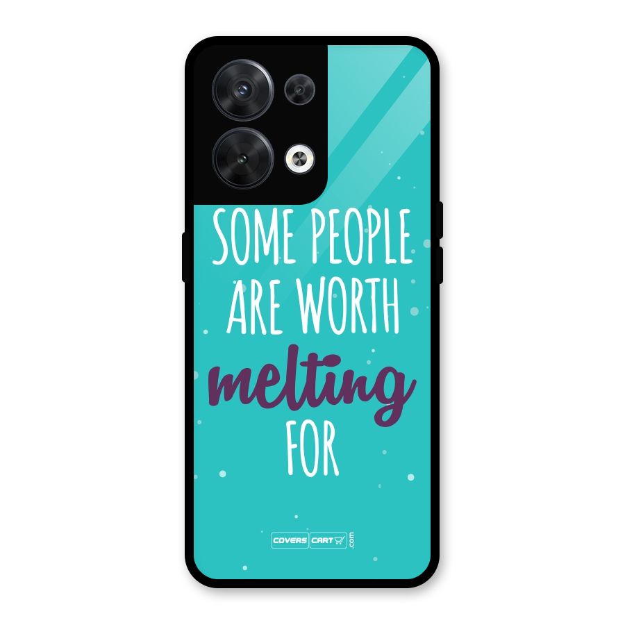 Worth Melting For Glass Back Case for Oppo Reno8 5G