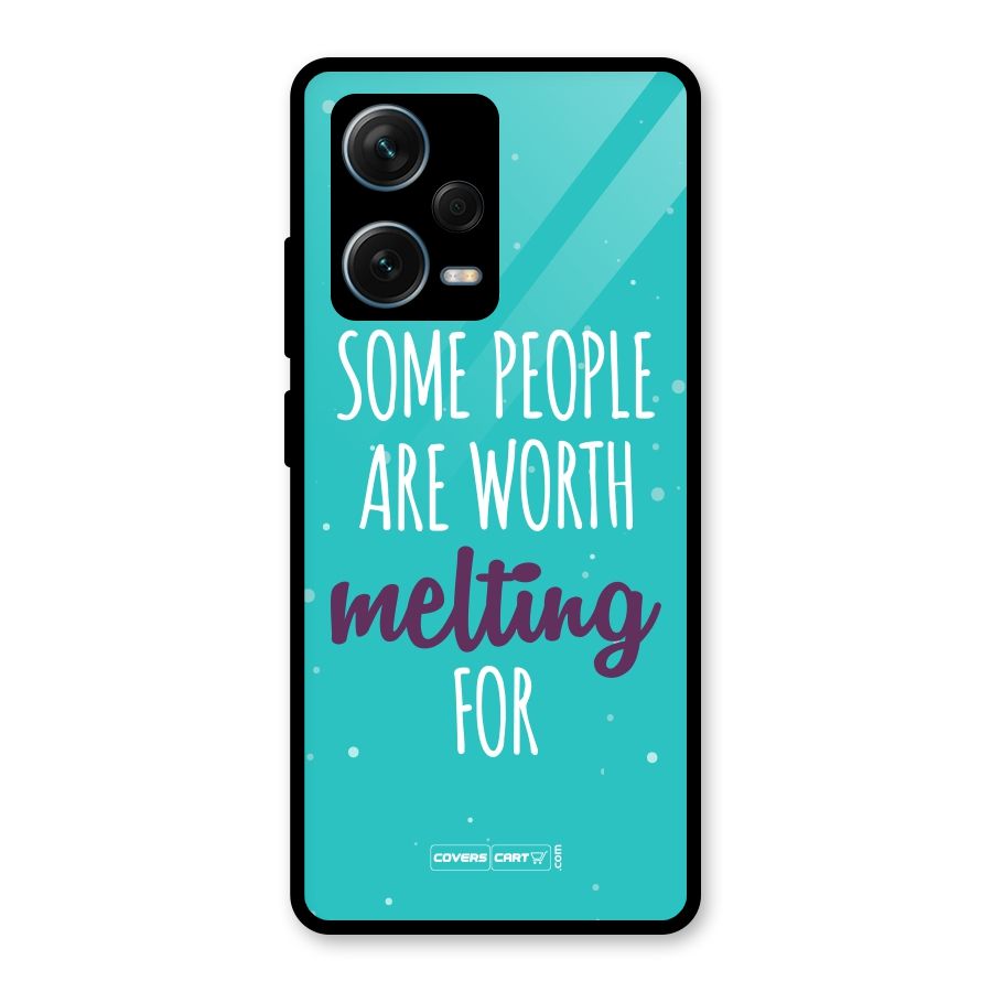 Worth Melting For Glass Back Case for Redmi Note 12 Pro Plus 5G