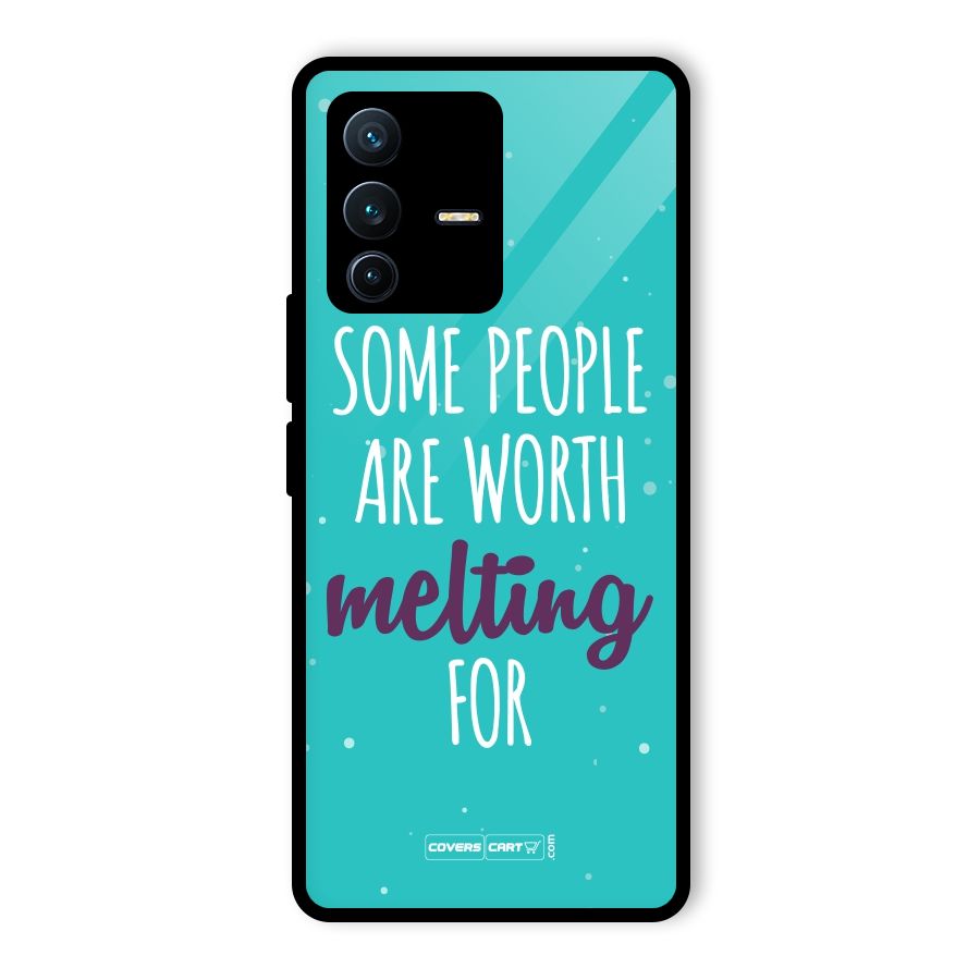 Worth Melting For Glass Back Case for Vivo V23 Pro