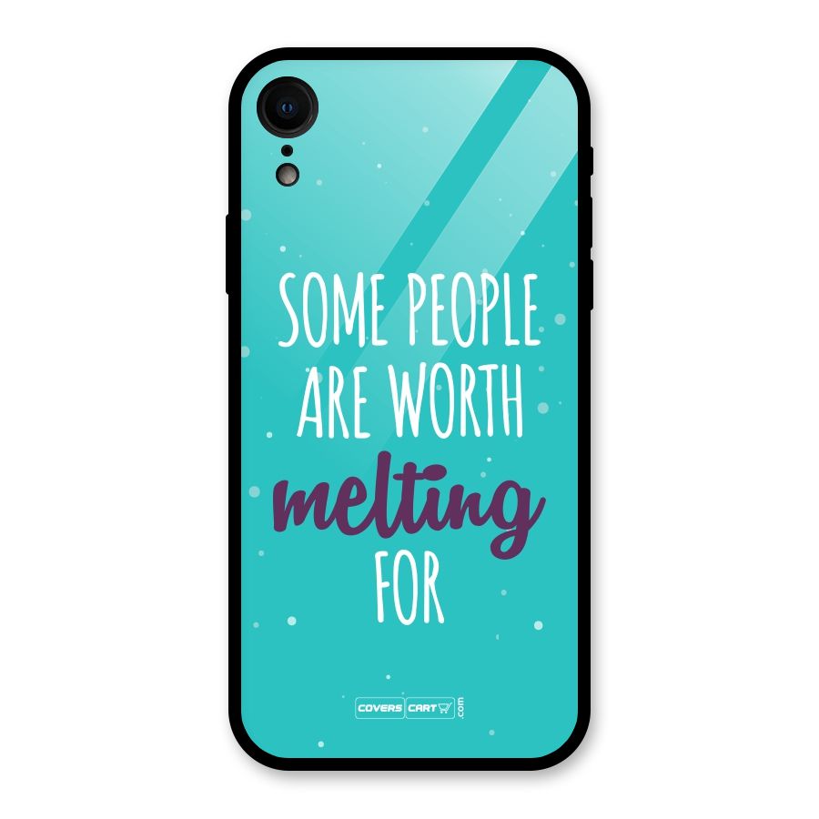 Worth Melting For Glass Back Case for XR