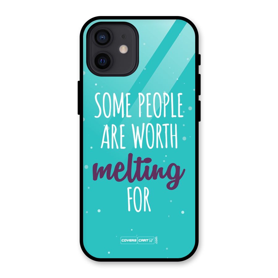 Worth Melting For Glass Back Case for iPhone 12