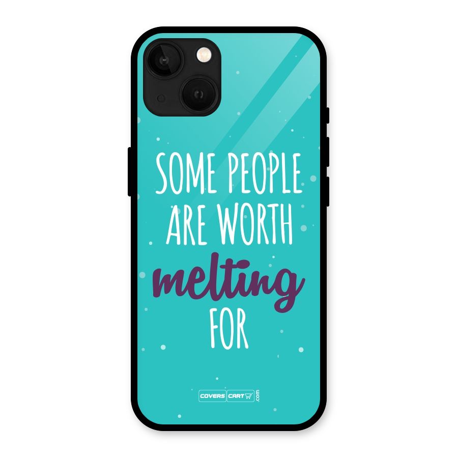 Worth Melting For Glass Back Case for iPhone 13