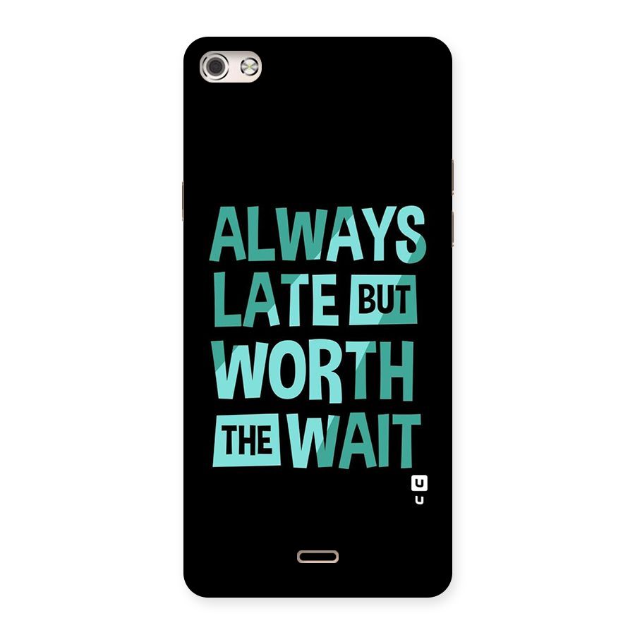 Worth the Wait Back Case for Micromax Canvas Silver 5