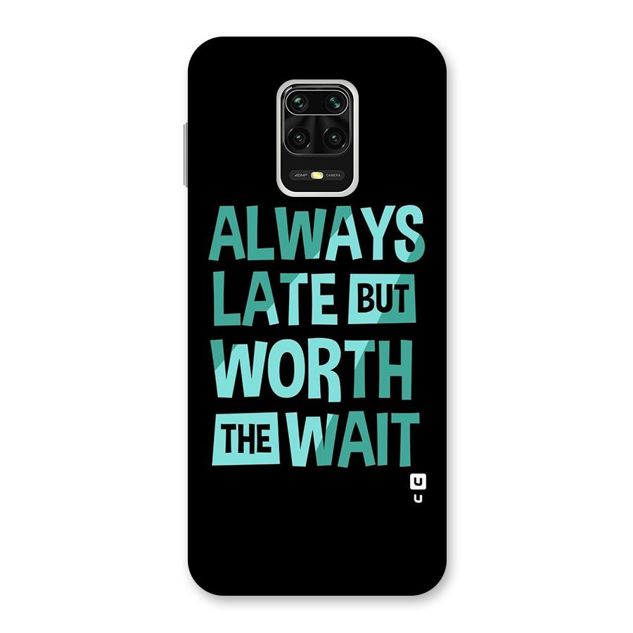 Worth the Wait Back Case for Redmi Note 9 Pro