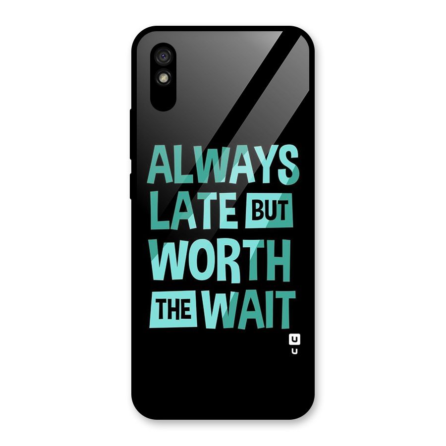 Worth the Wait Glass Back Case for Redmi 9i