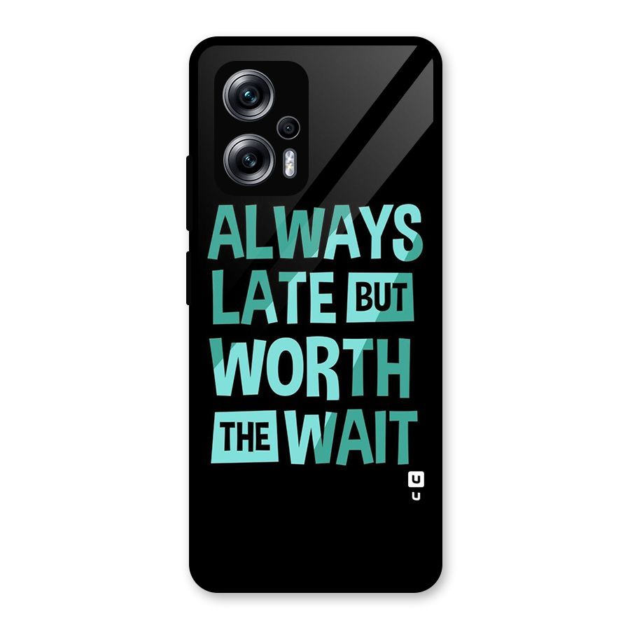 Worth the Wait Glass Back Case for Redmi K50i