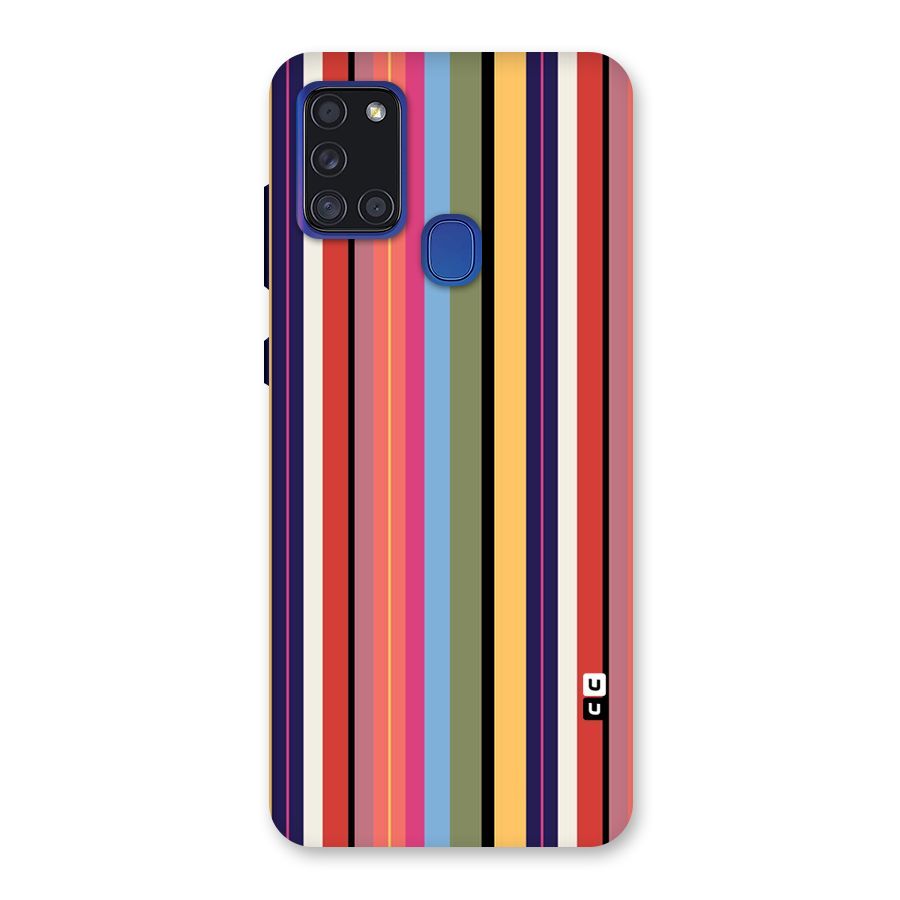 Wrapping Stripes Back Case for Galaxy A21s