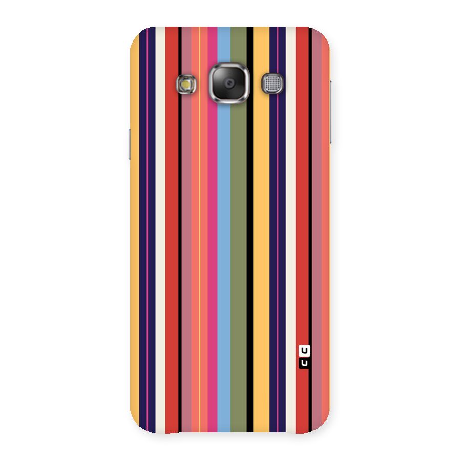 Wrapping Stripes Back Case for Galaxy E7