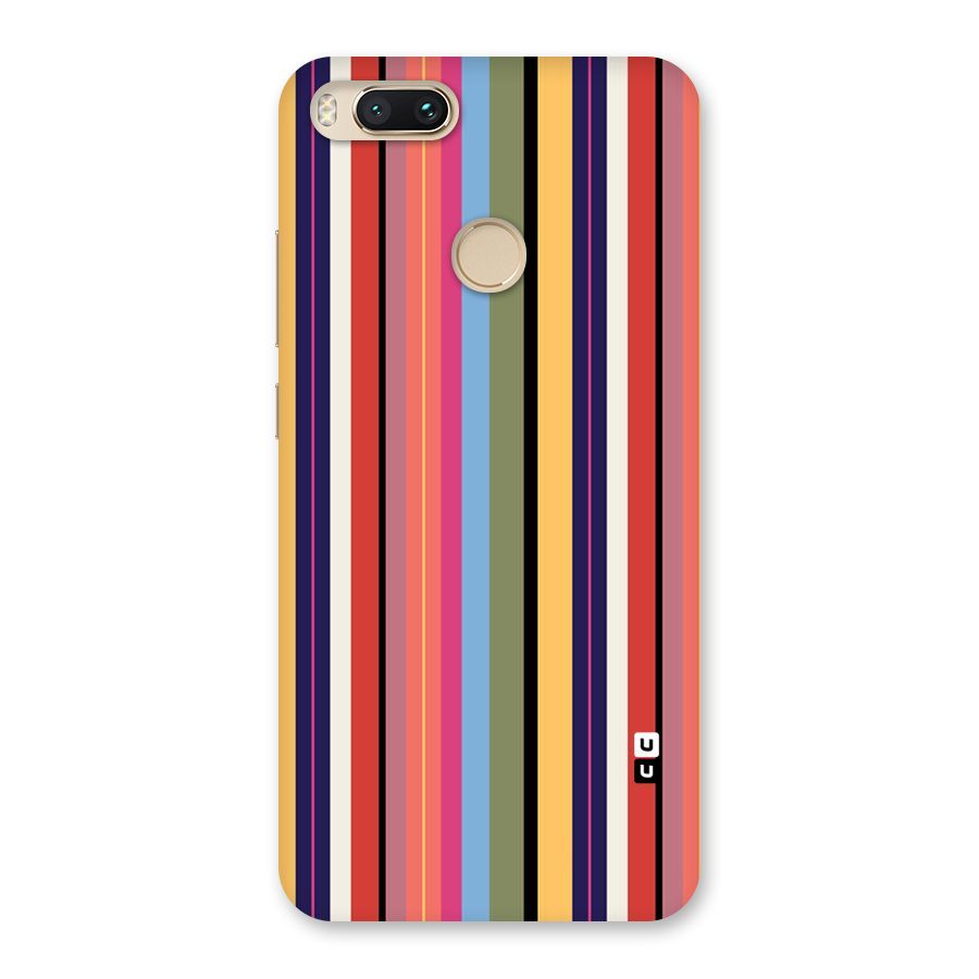 Wrapping Stripes Back Case for Mi A1