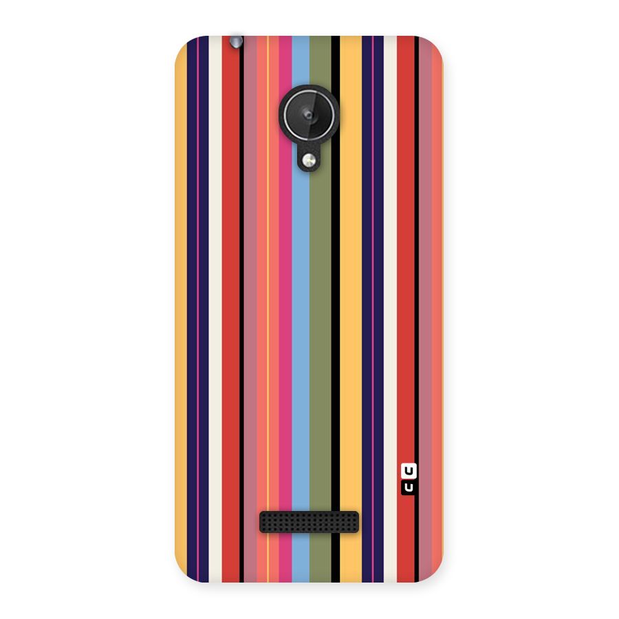 Wrapping Stripes Back Case for Micromax Canvas Spark Q380