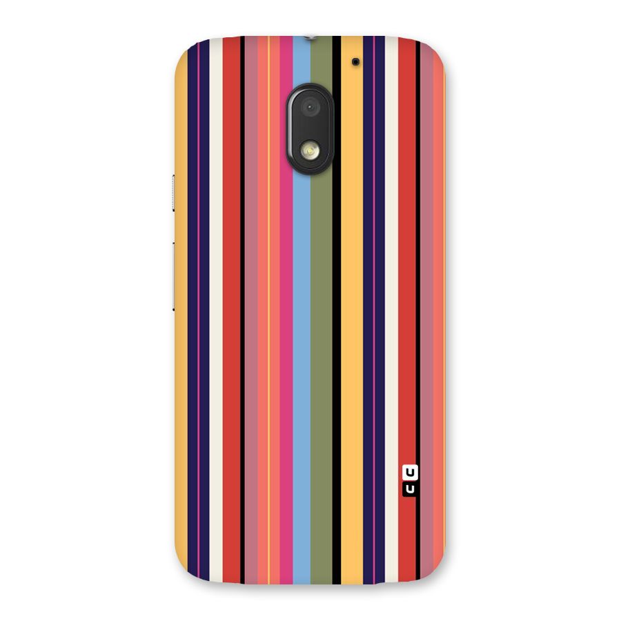 Wrapping Stripes Back Case for Moto E3 Power