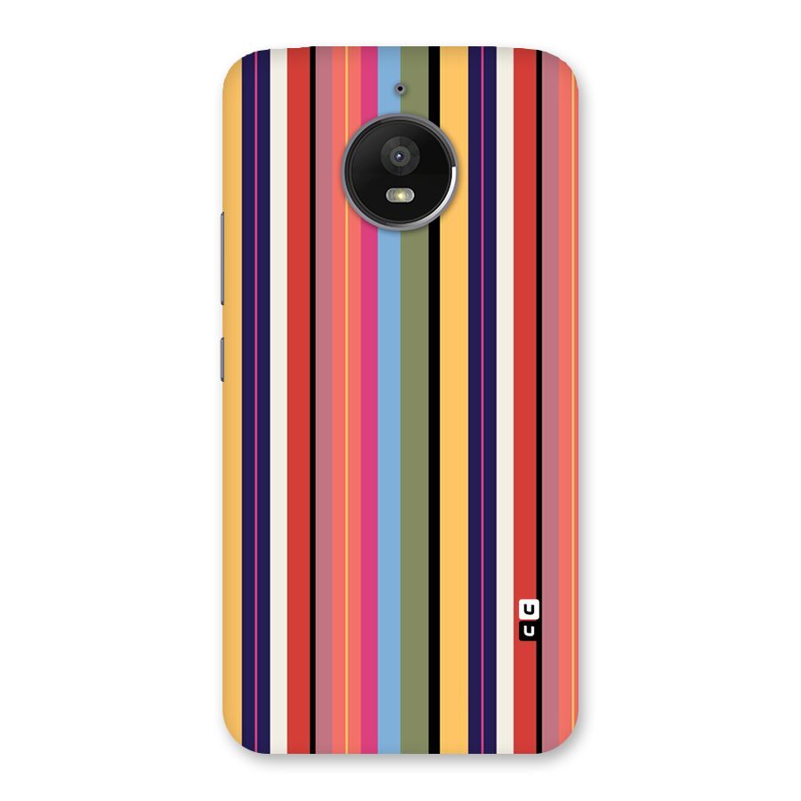 Wrapping Stripes Back Case for Moto E4 Plus