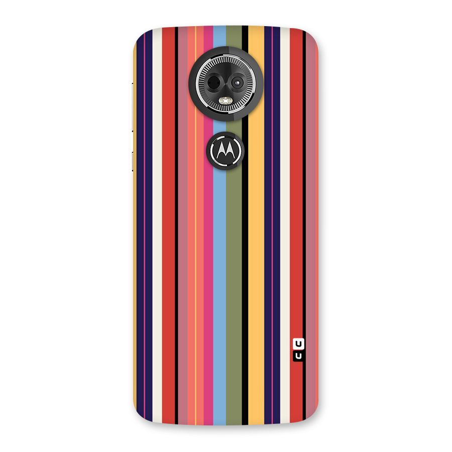 Wrapping Stripes Back Case for Moto E5 Plus