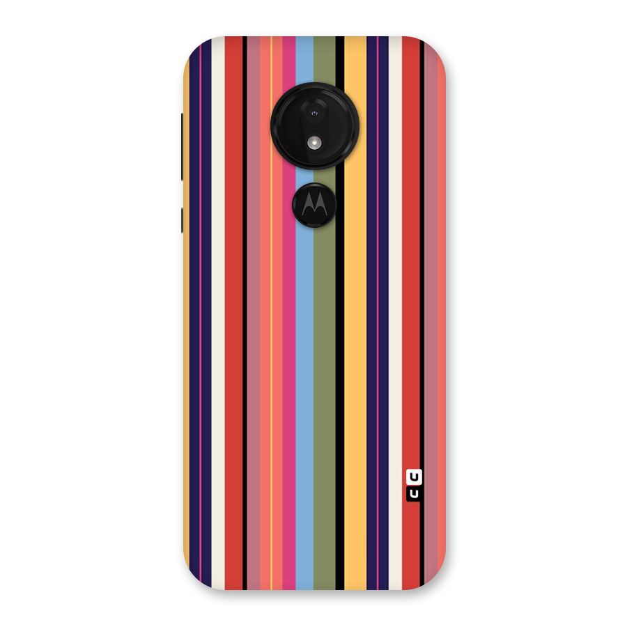 Wrapping Stripes Back Case for Moto G7 Power