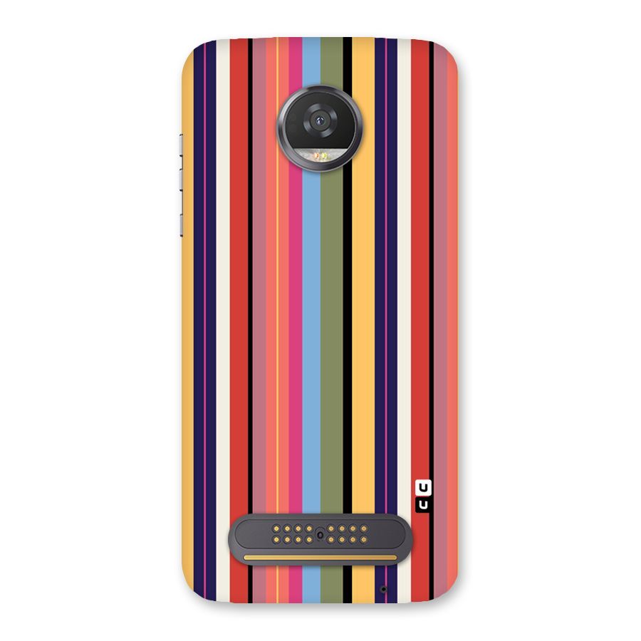 Wrapping Stripes Back Case for Moto Z2 Play