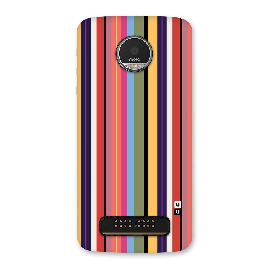 Wrapping Stripes Back Case for Moto Z Play