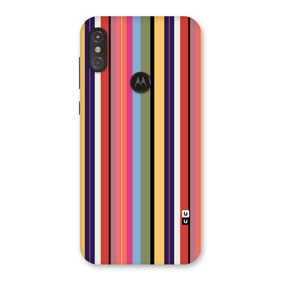 Wrapping Stripes Back Case for Motorola One Power