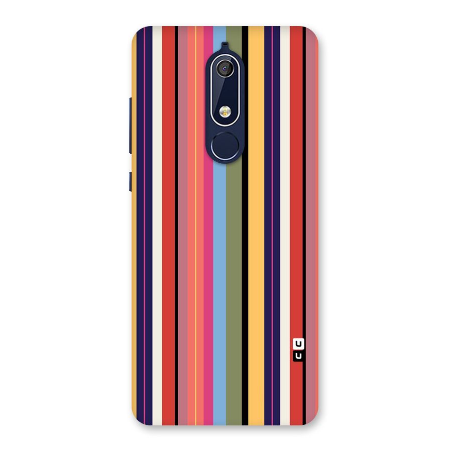 Wrapping Stripes Back Case for Nokia 5.1