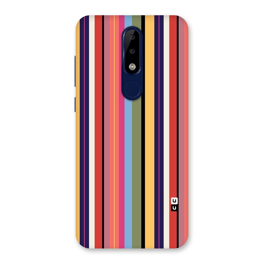 Wrapping Stripes Back Case for Nokia 5.1 Plus