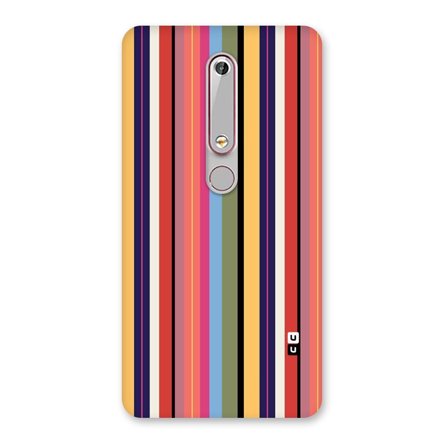 Wrapping Stripes Back Case for Nokia 6.1