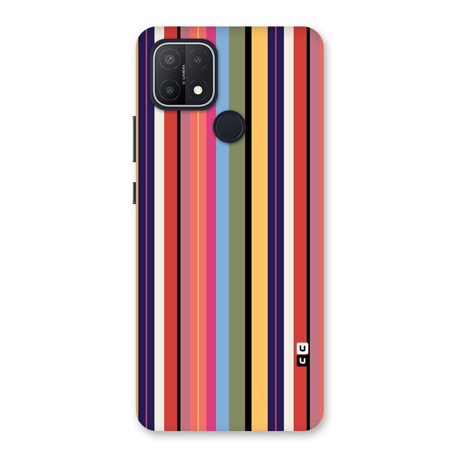 Wrapping Stripes Back Case for Oppo A15s