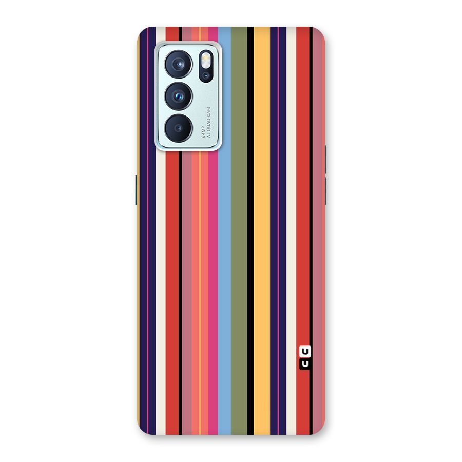 Wrapping Stripes Back Case for Oppo Reno6 Pro 5G
