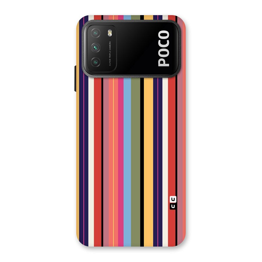 Wrapping Stripes Back Case for Poco M3
