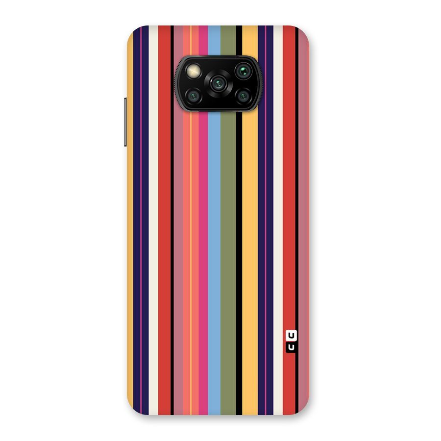 Wrapping Stripes Back Case for Poco X3