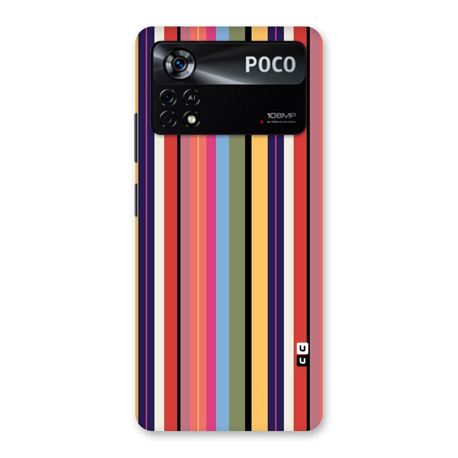 Wrapping Stripes Back Case for Poco X4 Pro 5G