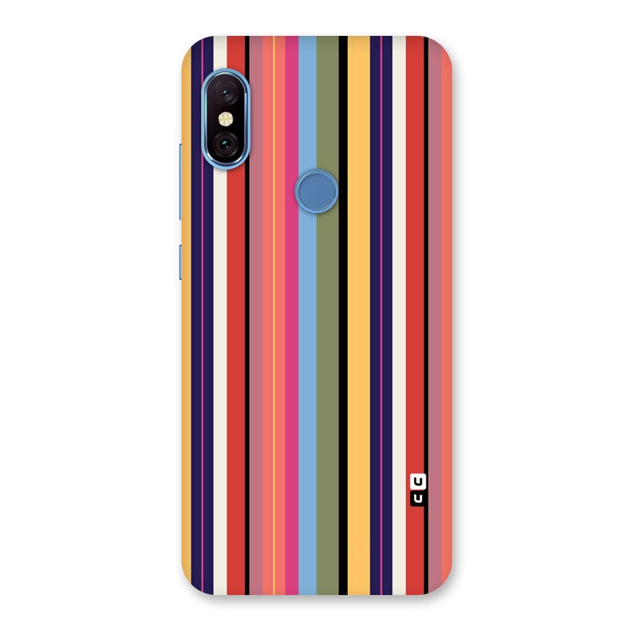 Wrapping Stripes Back Case for Redmi Note 6 Pro