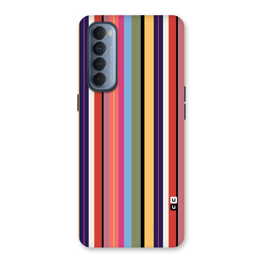 Wrapping Stripes Back Case for Reno4 Pro