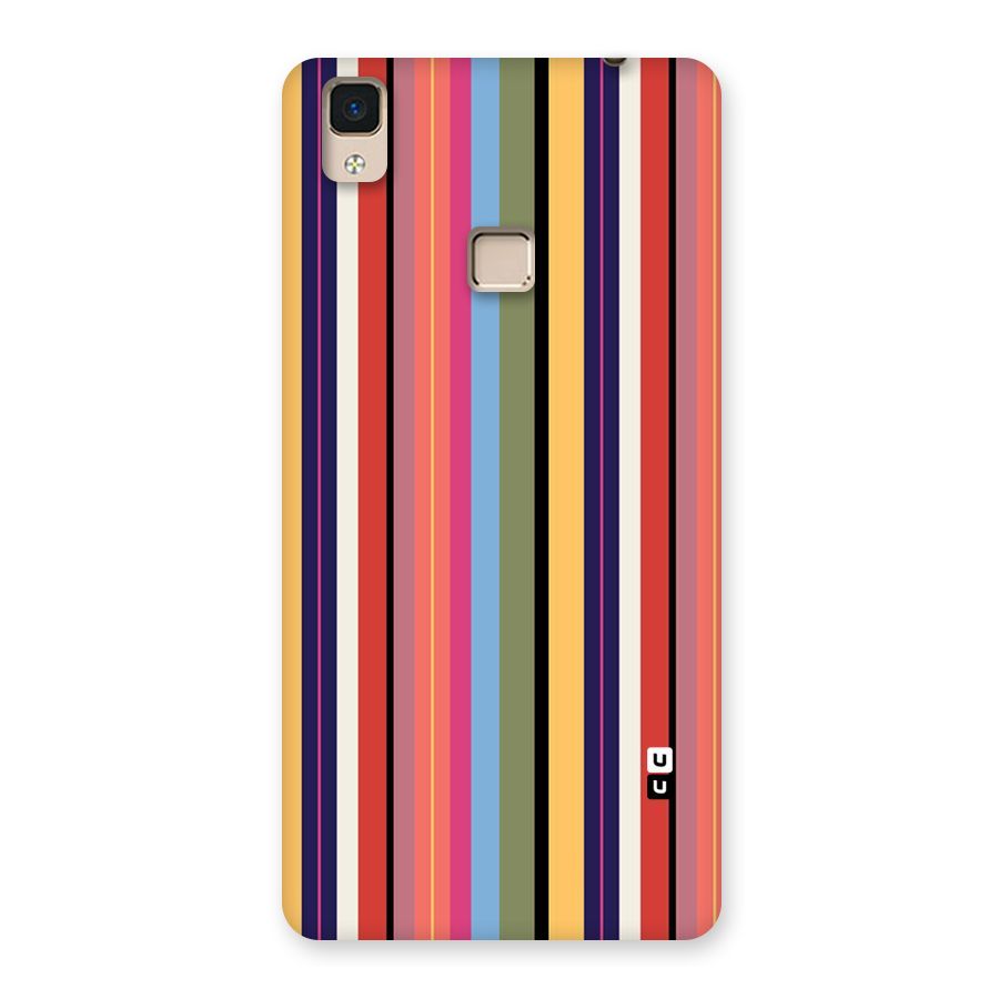 Wrapping Stripes Back Case for V3 Max