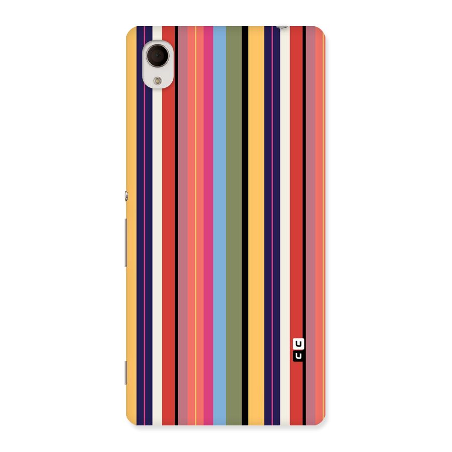 Wrapping Stripes Back Case for Xperia M4 Aqua