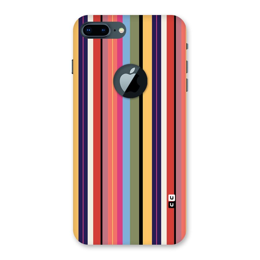 Wrapping Stripes Back Case for iPhone 7 Plus Logo Cut