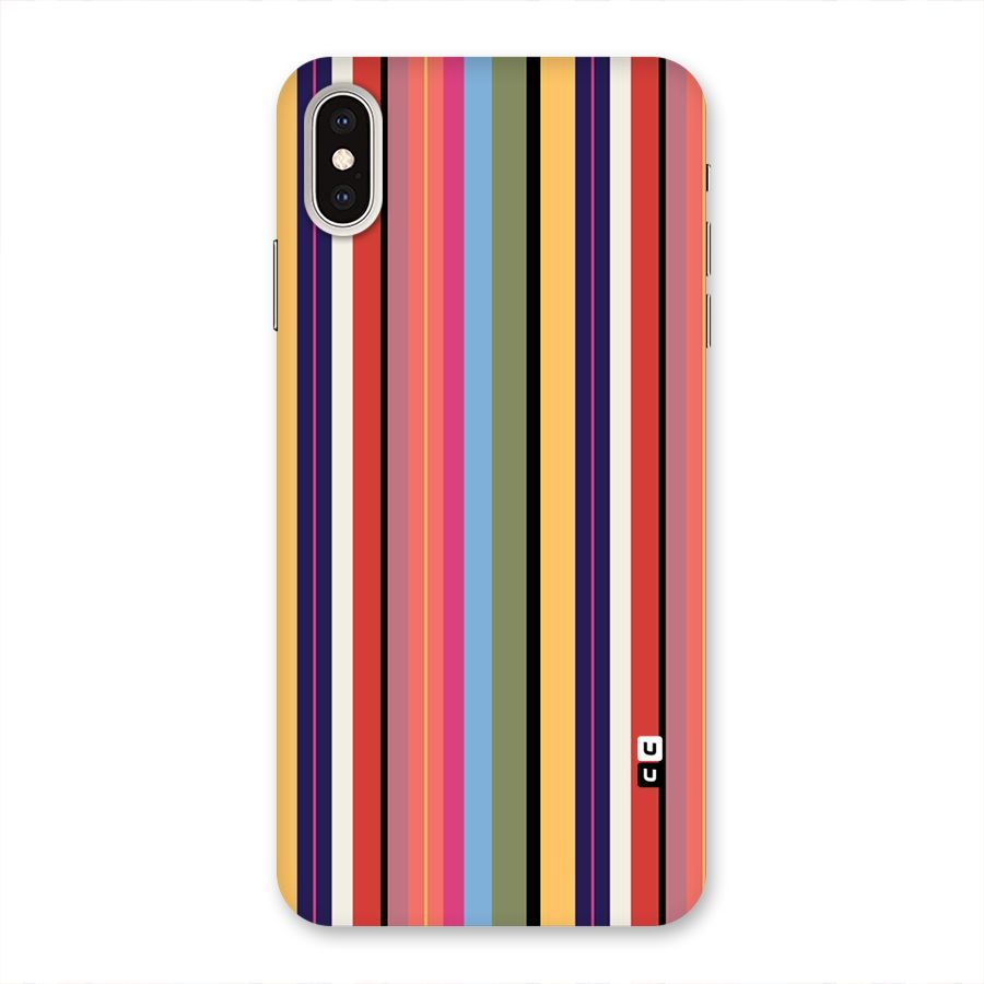 Wrapping Stripes Back Case for iPhone XS Max