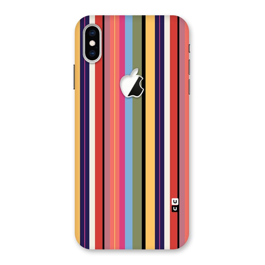 Wrapping Stripes Back Case for iPhone XS Max Apple Cut