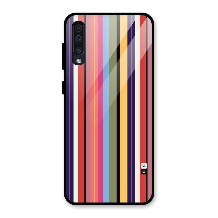 Wrapping Stripes Glass Back Case for Galaxy A30s