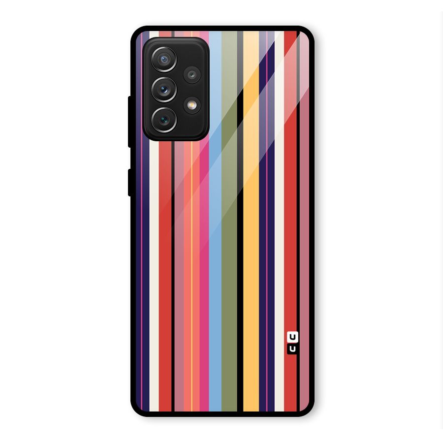 Wrapping Stripes Glass Back Case for Galaxy A72
