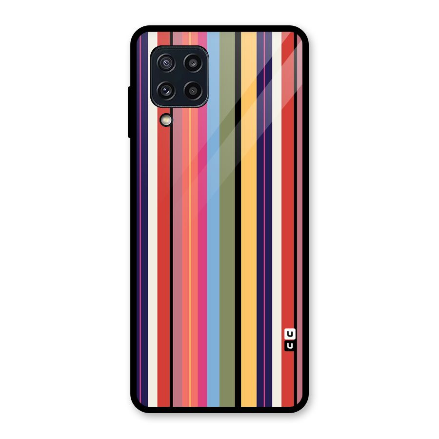 Wrapping Stripes Glass Back Case for Galaxy M32