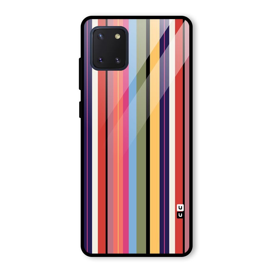 Wrapping Stripes Glass Back Case for Galaxy Note 10 Lite