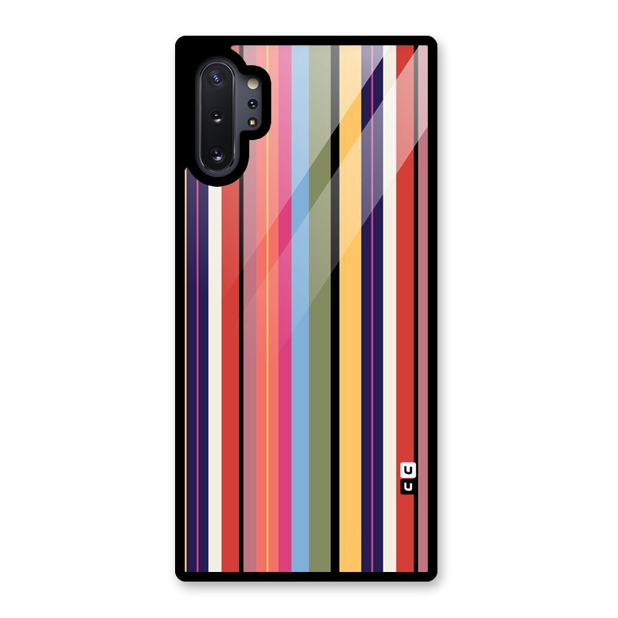 Wrapping Stripes Glass Back Case for Galaxy Note 10 Plus