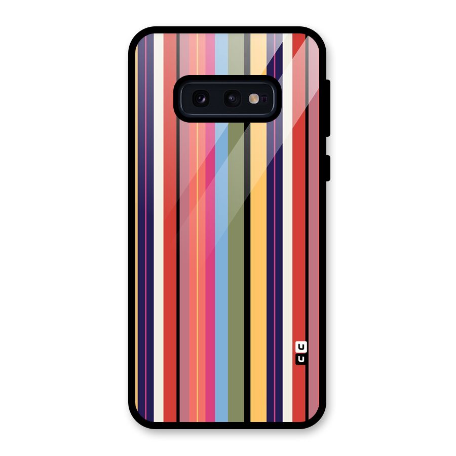 Wrapping Stripes Glass Back Case for Galaxy S10e