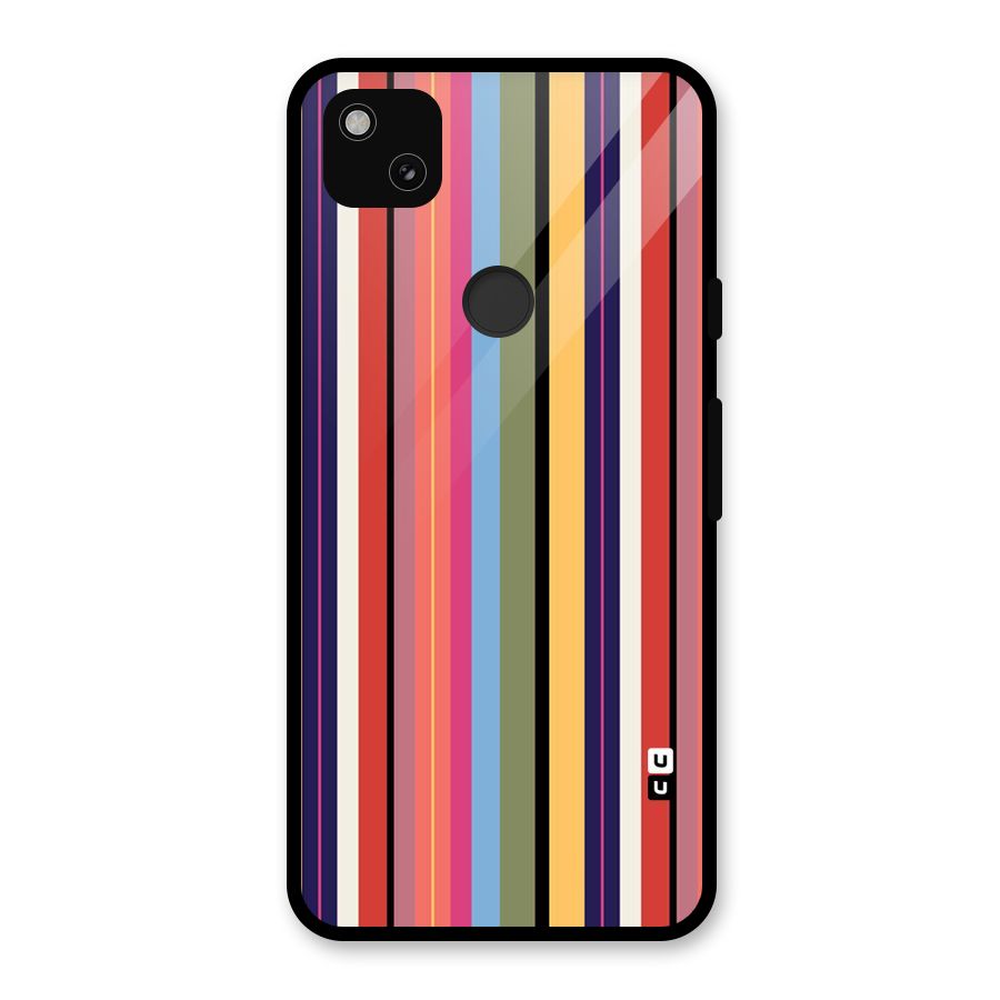 Wrapping Stripes Glass Back Case for Google Pixel 4a