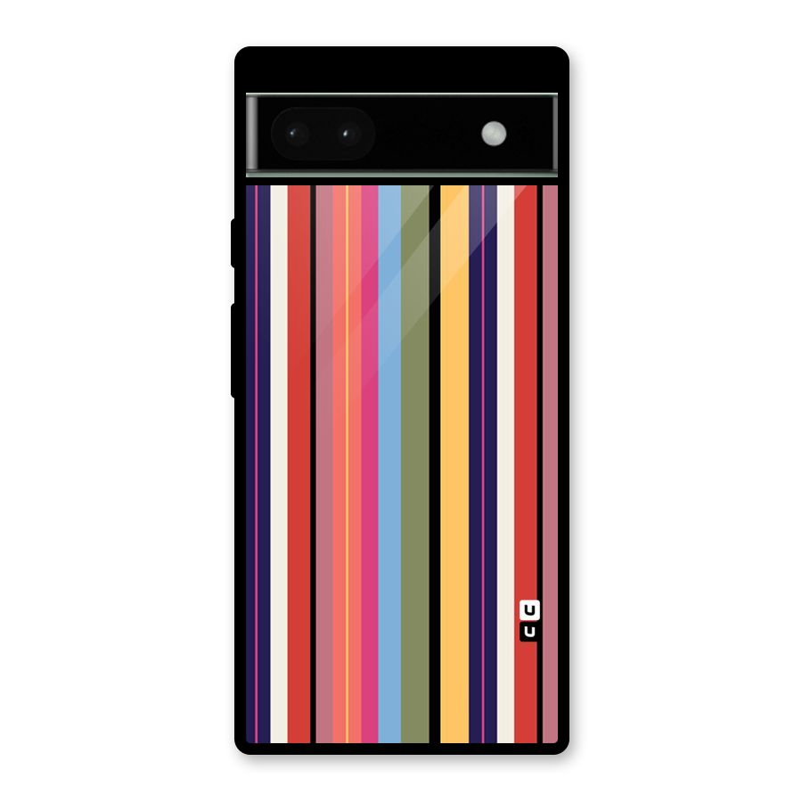 Wrapping Stripes Glass Back Case for Google Pixel 6a