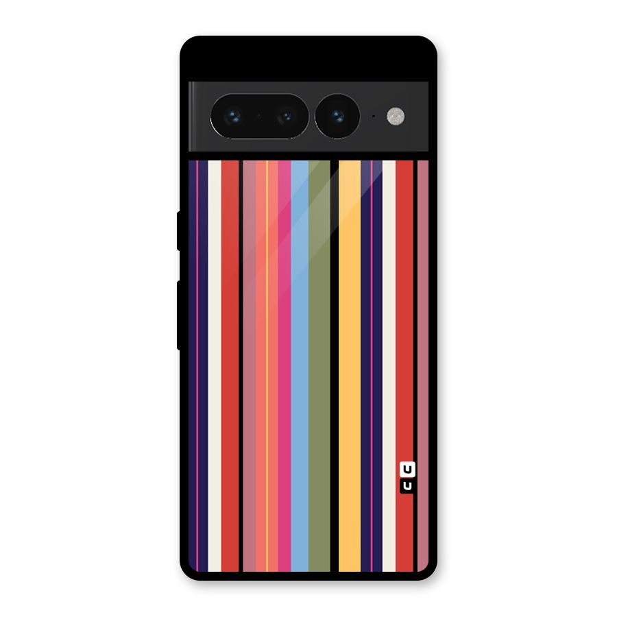 Wrapping Stripes Glass Back Case for Google Pixel 7 Pro