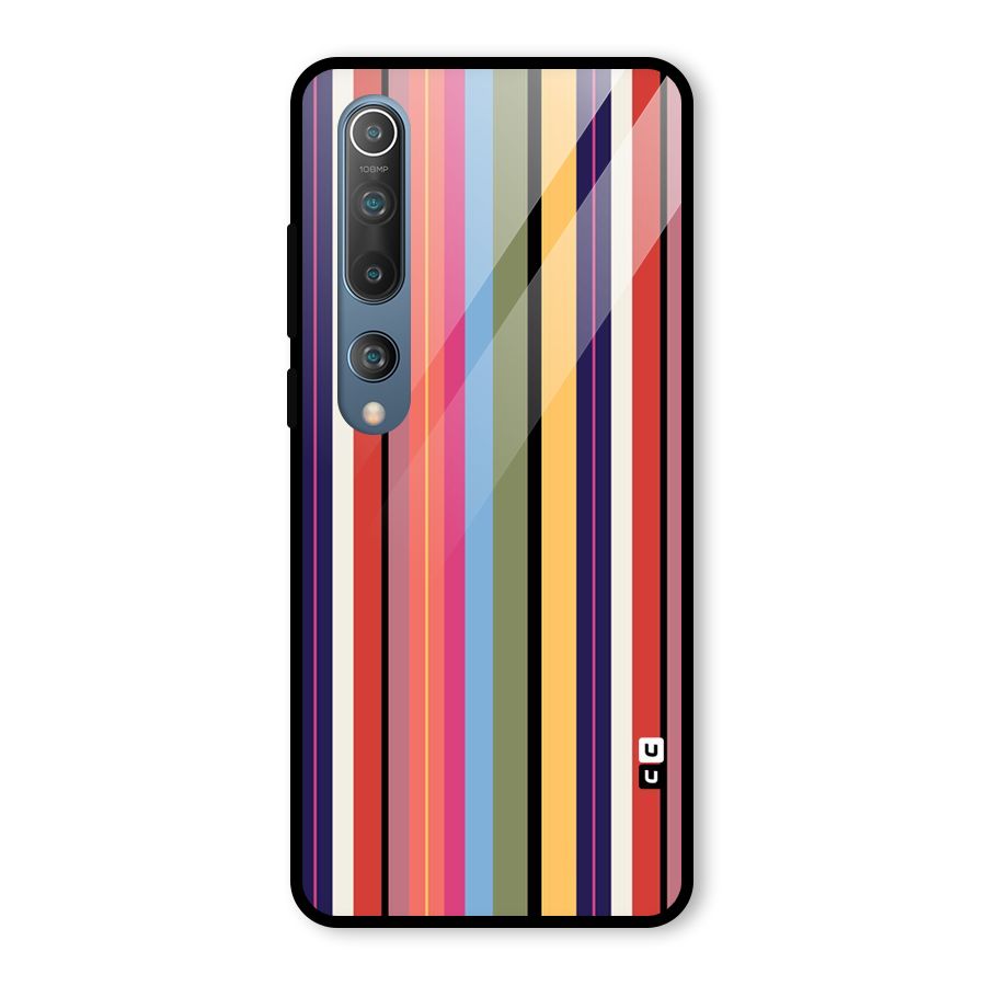 Wrapping Stripes Glass Back Case for Mi 10