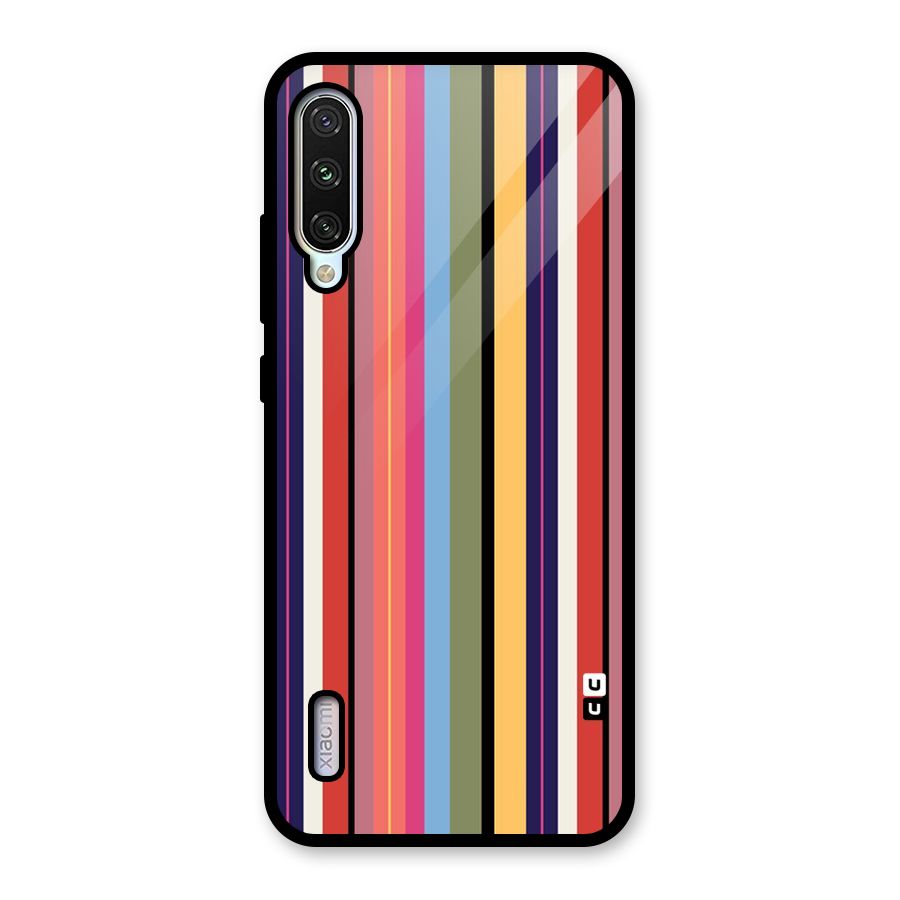 Wrapping Stripes Glass Back Case for Mi A3