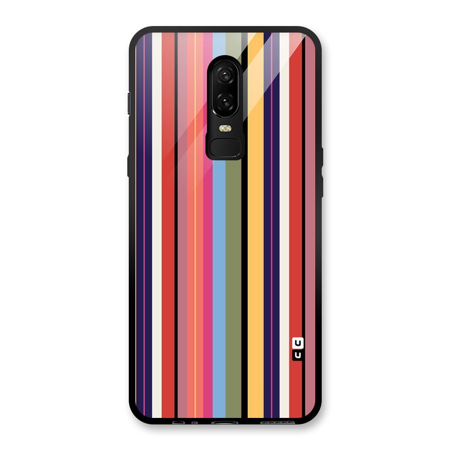 Wrapping Stripes Glass Back Case for OnePlus 6